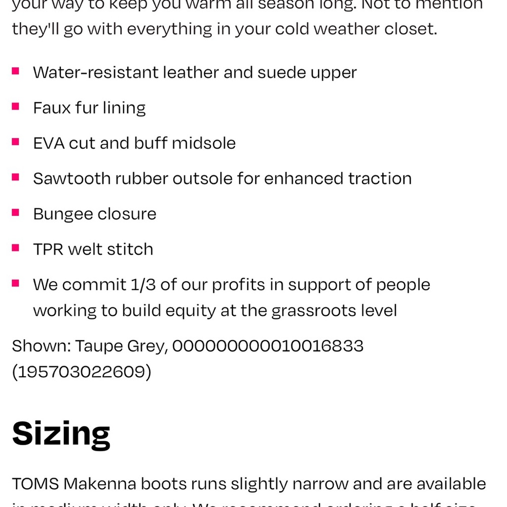 Toms Taupe Faux Fur Winter Boots - Picture 4 of 12